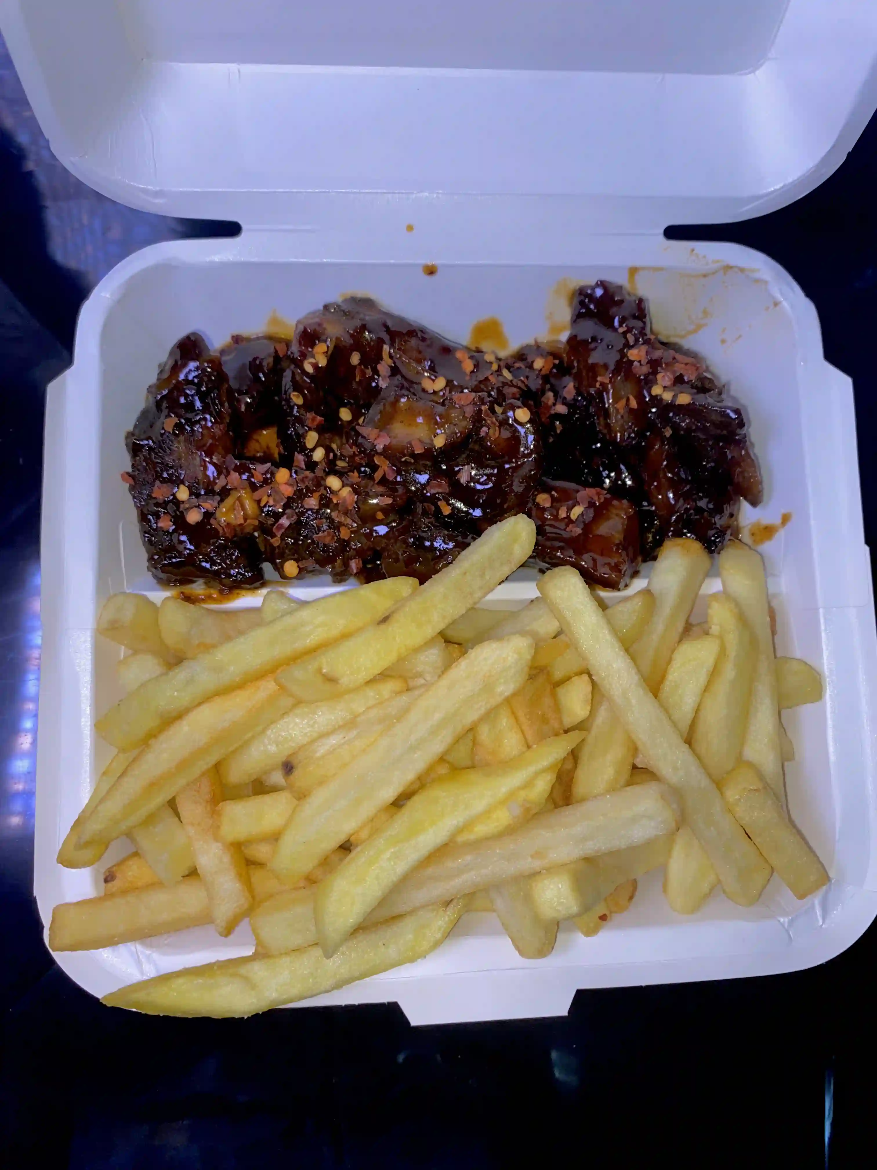 BBQ Sweet Chili Pork & Fries