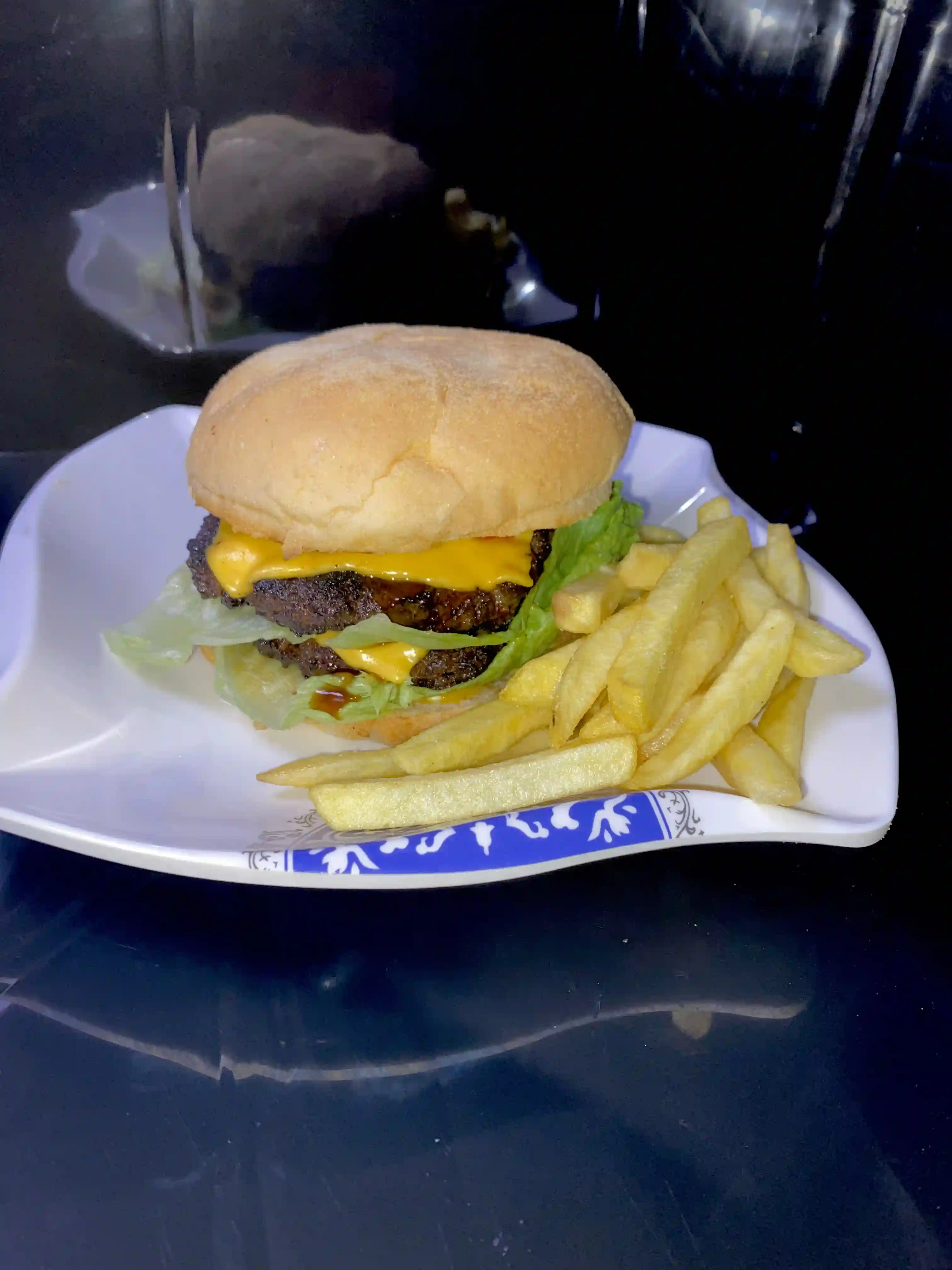 Double Cheeseburger & Fries